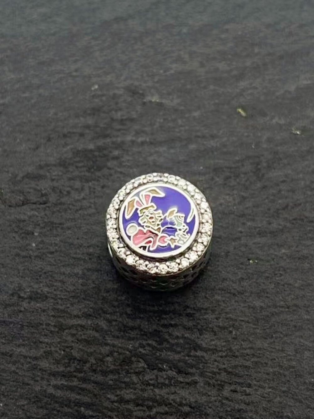 Pandora Disney Alice In Wonderland Mad Hatter Bead Charm Sterling Silver Jewelry